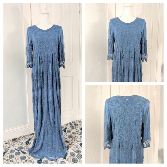 orange creek lace maxi dress